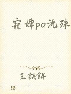 宠婢po沈殊辞封面