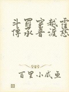 斗罗穿越霍雨浩传承普渡慈航笔趣阁