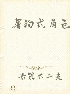 屠狗式角色扮演封面