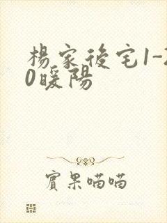 杨家后宅1-20暖阳