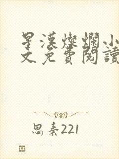 星汉灿烂小说全文免费阅读封面