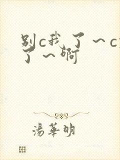 别c我了～c烂了～啊