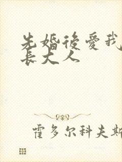 先婚后爱我的市长大人