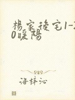 杨家后宅1-20暖阳