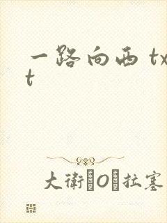 一路向西 txt