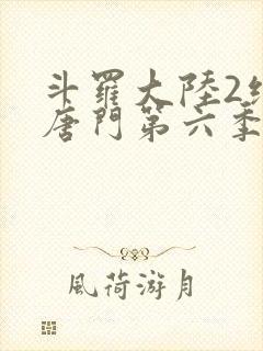 斗罗大陆2绝世唐门第六季什么时候出