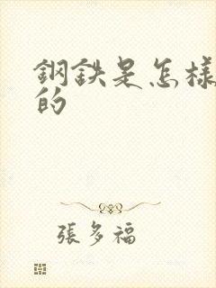 钢铁是怎样练成的封面