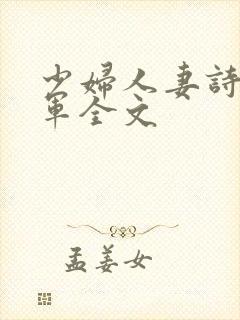 少妇人妻诗雨小军全文