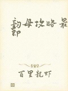 韵母攻略最新章节