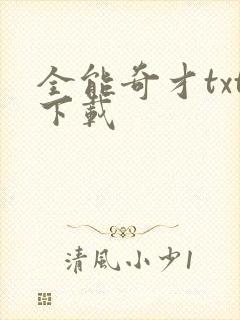 全能奇才txt下载