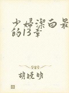 少妇洁白最刺激的13章封面