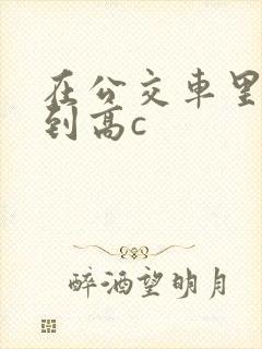 在公交车里c弄到高c