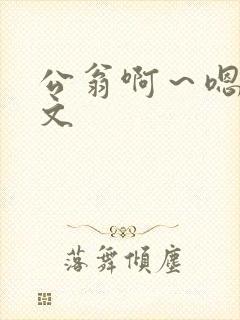 公翁啊～嗯啊h文