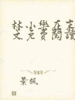 林小乐在末世全文免费阅读