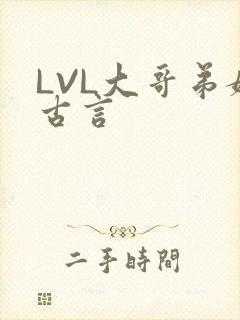 LVL大哥弟媳古言封面