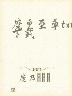 魔皇至尊txt下载封面