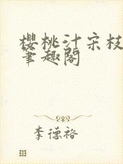 樱桃汁宋枝江野笔趣阁