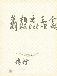 万相之王全本无删版txt笔趣阁