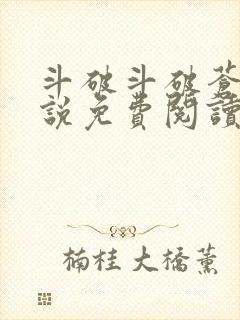 斗破斗破苍穹小说免费阅读