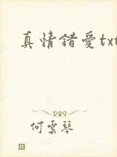 真情错爱txt