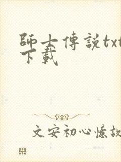 师士传说txt下载