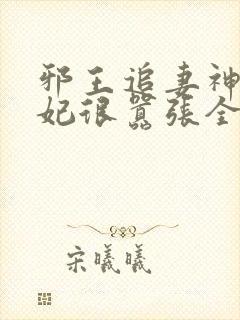 邪王追妻神医狂妃很嚣张全文免费封面