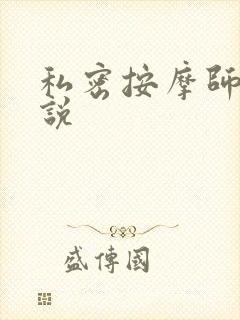 私密按摩师 小说封面