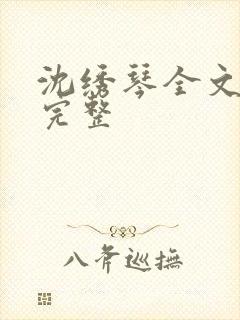 沈绣琴全文阅读完整