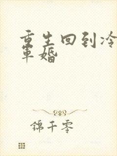 重生回到冷战前军婚