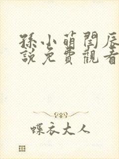 孙小萌闫辰的小说免费观看