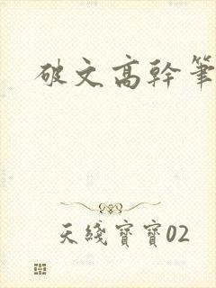 破文高干笔趣阁封面