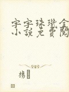 字字珠玑金银花小说免费阅读