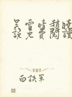 吴雪晴赵晓东小说免费阅读