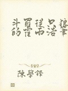 斗罗从只狼归来的霍雨浩笔趣阁