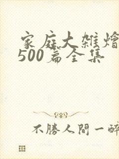 家庭大杂烩小说500篇全集