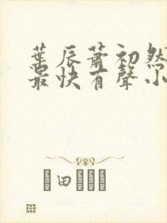 叶辰萧初然更新最快有声小说