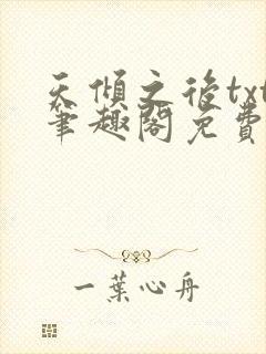 天倾之后txt笔趣阁免费阅读无弹窗