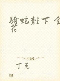 骑蛇难下 金银花封面