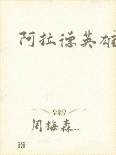 阿拉德英雄传封面