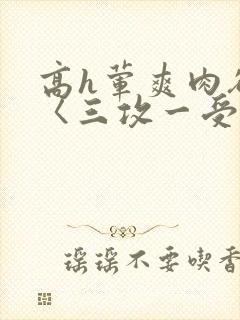 高h荤爽肉欲文〈三攻一受