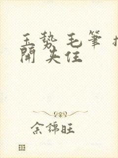 玉势 毛笔 撑开 夹住