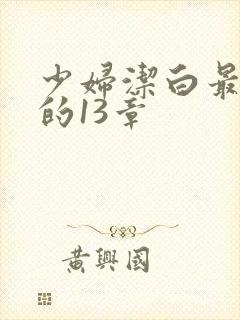 少妇洁白最刺激的13章