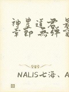 神农道君 最新章节 无弹窗