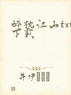 醉枕江山txt下载封面