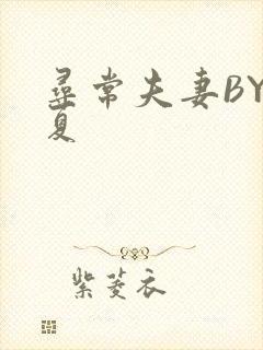 寻常夫妻BY写夏