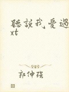 听说我爱过你txt