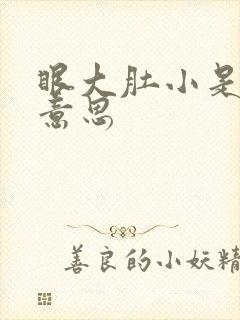 眼大肚小是什么意思