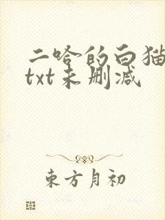 二哈的白猫师尊txt未删减