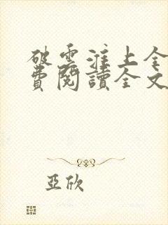 破云淮上全集免费阅读全文