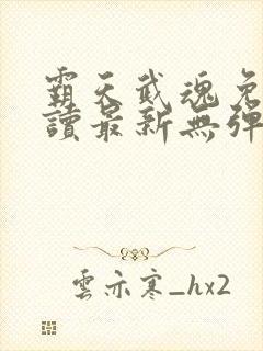 霸天武魂免费阅读最新无弹窗封面